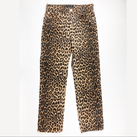 trf Collection Zara leopard pants high rise size 4 - Picture 3 of 6